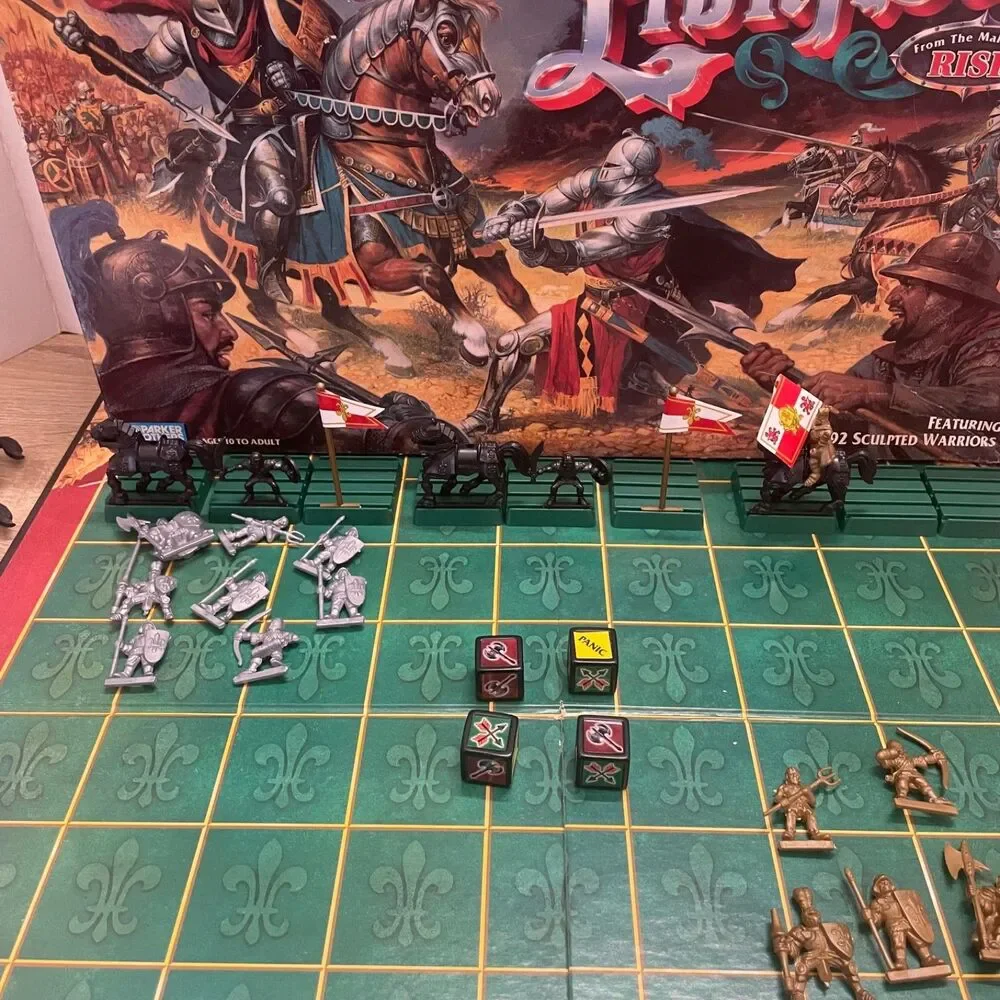Vintage Lionheart Board Game Parker Brothers Medieval Warfare Strategy Complete
